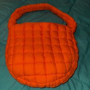 Orange Quilted Women's Bag